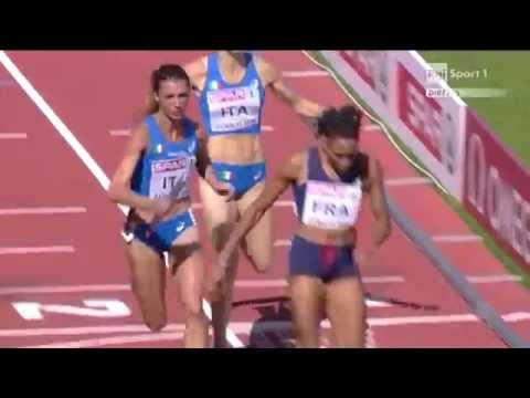Campionati Europei di Zurigo - batteria 1 4x400 donne - Italia