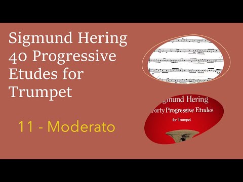 Sigmund Hering 40 Progressive Etudes for Trumpet - 11 Moderato