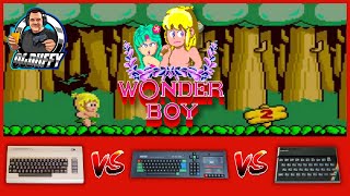 Commodore 64 VS Amstrad CPC VS Sinclair ZX Spectrum WONDER BOY comparison