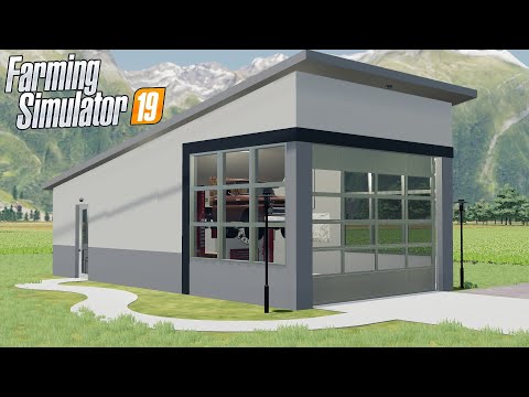 FS19 | Modern Garage with Workshop Function