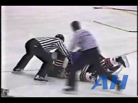 NHL Oct. 12, 1991 Nick Kypreos,WSH v Jocelyn Lemieux,CHI Washington Capitals Chicago Blackhawks