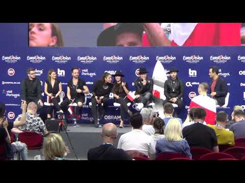 ESCKAZ in Lisbon: Press conference of Gromee ft. Lukas Meijer (Poland)