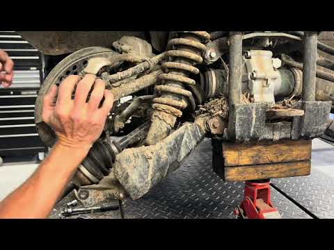 Yamaha Grizzly 700 Rear End / Axle Drive Shaft Noise Clicking CV Boot Replace