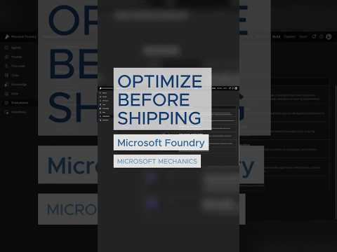 Video Thumbnail: Optimize token efficiency. #TokenEconomics #MicrosoftFoundry #AICosts #GenerativeAI