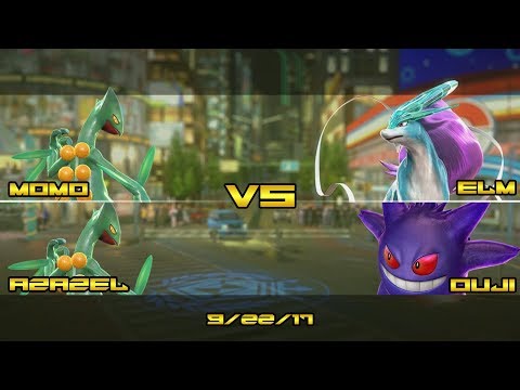 Toratawa 2on2: Momo & Azazel (Sceptile) vs Elm & Ouji (Suicune/Gengar)