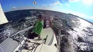 preview picture of video 'J24 Heavy weather sailing!'