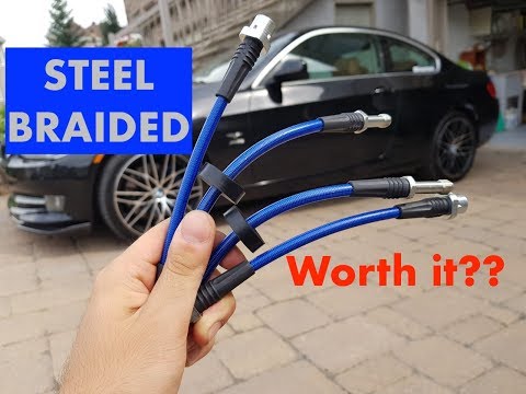 Steel Braided Brake lines // Brake Upgrade Pt. 2/2 (BMW E90 E92 E93)