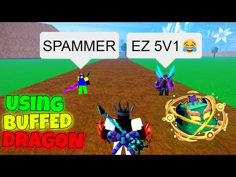 Destroying TOXIC Kids With New *BUFFED* DRAGON In BloxFruits