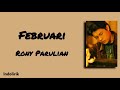 Februari - Rony Parulian | Lirik Lagu