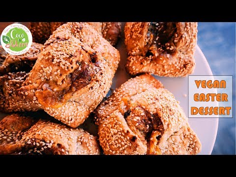 Traditional Cypriot Recipe Flaounes - Vegan Easter Dessert