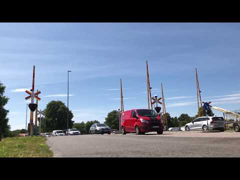 Level Crossing, Jungmansgatan, Lidköping, Västergötland, Sweden