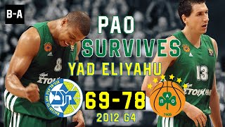 PANATHINAIKOS SURVIVES IN YAD ELIYAHU | Maccabi - Panathinaikos 69-78 | 2012 EL Playoffs G4