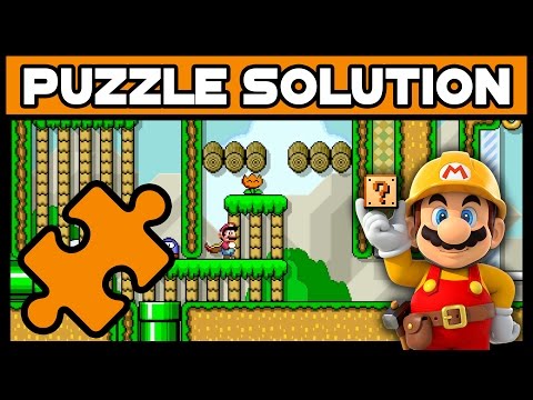 Super Mario Maker - One Screen Puzzle Walkthrough [#7] - Fire Cape