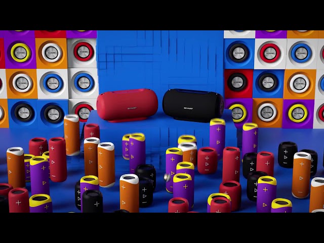 Sharp GX-BT480 Coluna Bluetooth 40W Vemelha video