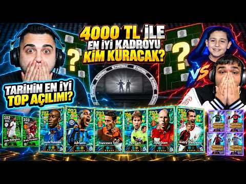 4000 TL ile En İyi Kadroyu Kim Kuracak? ARDA VS YEĞENİM OSMAN! Tarihin En İyi TOP AÇILIMI? 😱😱