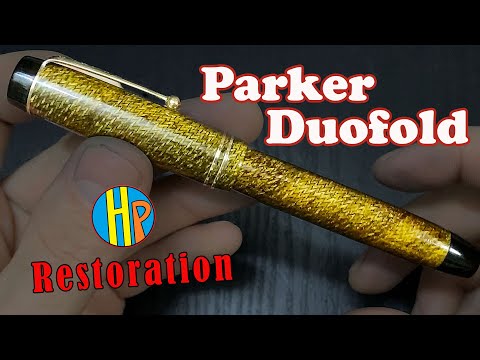 Restoring the Rare PARKER DUOFOLD HERRINGBONE Fountain Pen