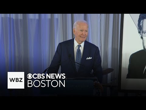 Biden calls on Americans to challenge Trump administration as he receives award in Boston