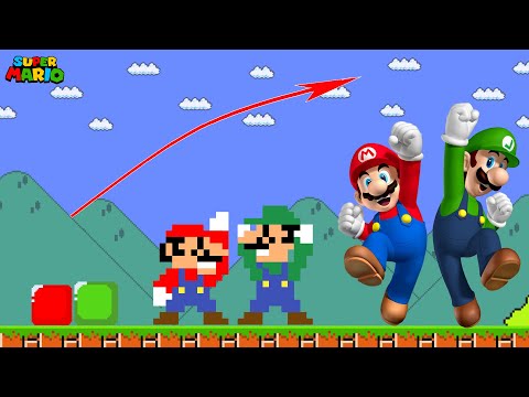 Super Mario Bros., but Evolution Of Mario and Luigi Realistic