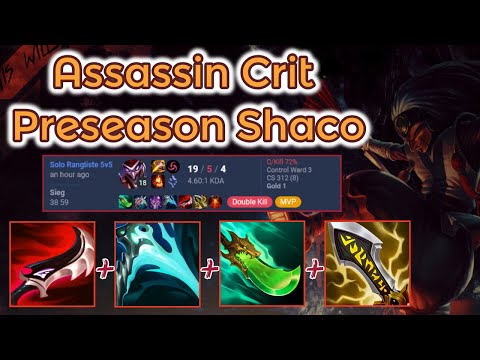 Lethality Shaco + Spear of Shojin - PreS13 Ranked [League of Legends] Full Gameplay - Infernal Shaco