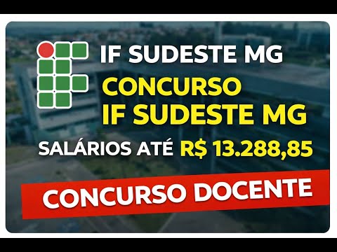 URGENTE! SAIU IFSUDESTE MG CONCURSO DOCENTE!