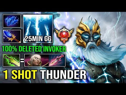 How to 100% Totally Delete Invoker Spammer From Mid with 1 Shot Deleted Pro Zeus Dota 2