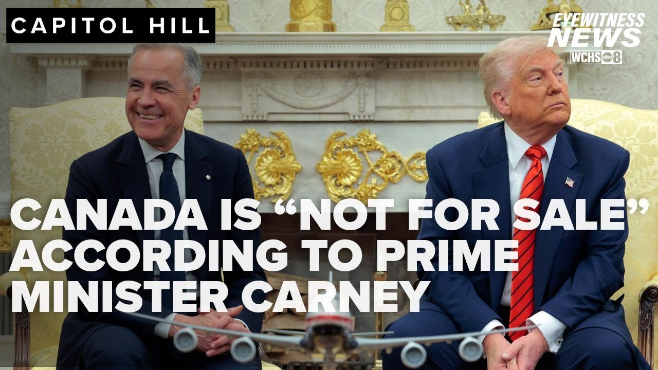 Trump says 'never say never,' as Canadian PM says nation not for sale