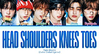 Download lagu TWS Head Shoulders Knees Toes Lyrics (투어스 Head Shoulders Knees Toes 가사) (Color Coded Lyrics) mp3