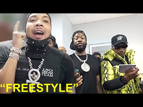 G Herbo, Meek Mill, Rob49 & Gille Da Kid Go CRAZY Freestyling 🔥🔥