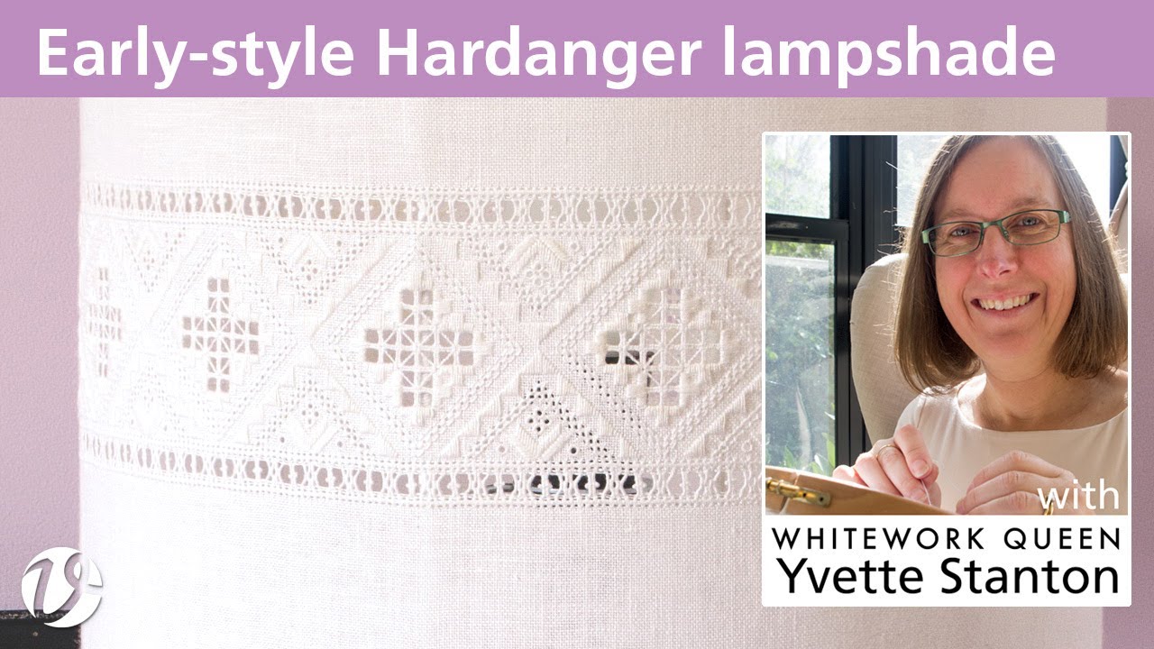 White Threads FlossTube #20 – Hardanger lampshade and Norwegian Constitution Day Parade, Bergen