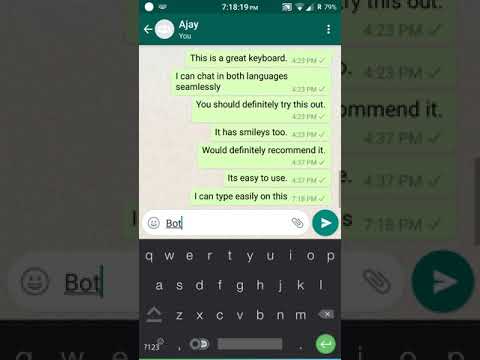 Greek Keyboard with English letters Video