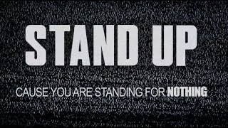 Kadr z teledysku Stand Up tekst piosenki Tom Morello x Shea Diamond x Dan Reynolds x The Bloody Beetroots