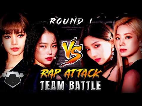 KPOP RAP ATTACK: Soyeon & Dahyun vs. Lisa & Yeeun | Round 1