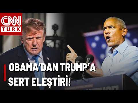 Eski Başkan Obama Trump'ı Suçladı! 