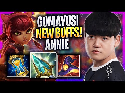 GUMAYUSI FIRST TIME NEW ANNIE BUFFS! - T1 Gumayusi Plays Annie MID vs Leblanc! | Season 2023