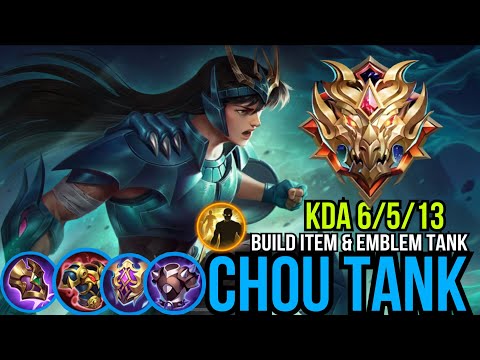 CHOU ROAM BEST BUILD ITEM & EMBLEM TANK (NEW META CHOU) @HIROSHIMA_Ml