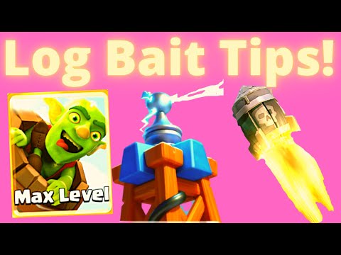 Tesla Log Bait Tips in Clash Royale - LIVE Ladder Pushing with Log Bait Deck Tips and Tricks