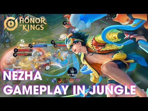 Nezha Jungle Gameplay | Damage Build - Honor Of Kings