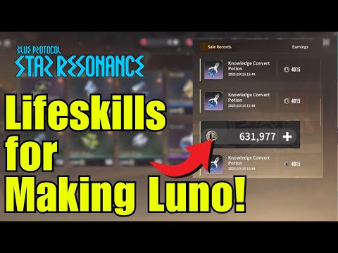 How to Get A LOT of Luno with Life Skills! Blue Protocol: Star Resonance #BPSR