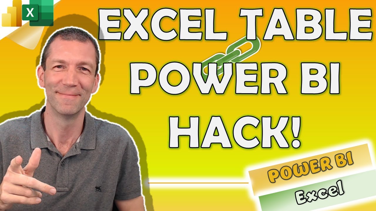 How to create an Excel Table linked to a Power BI dataset