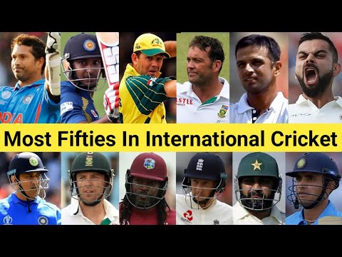 Most Fifties In International Cricket 🏏 Top 25 Batsman 😱 #shorts #sachintendulkar #viratkohli