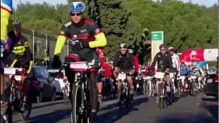 preview picture of video 'LA SUFRIDA 2012- SALIDA DE DUATLETAS Y CICLISTAS BTT.'