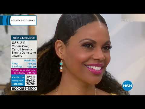 Connie Craig Carroll Jewelry Sienna Gemstone Drop Earrin...