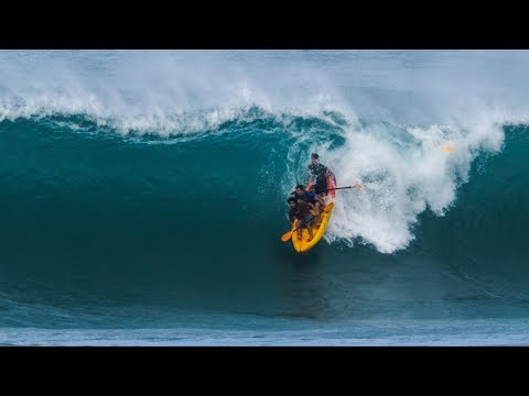Kayak Surfing Huge Sunset Beach | Jamie O'Brien