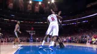 Tim Duncan Comes Up with Huge Block on Blake Griffin