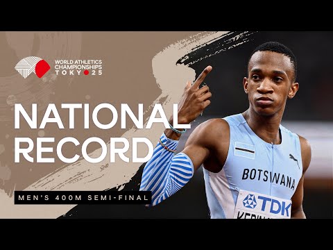 Kebinatshipi storms to 400m Botswana record and world lead | World Athletics Championships Tokyo 25