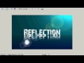 Sony Vegas Reflection Text 