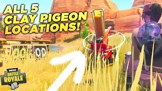all 5 clay pigeon locations shoot a clay pigeon at different locations fortnite - all clay pigeons in fortnite