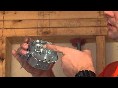 Octagon Box: 4" Octagon Box w/ Flush Mount Bracket & Clamps for Flexible Metal Conduit 54151-JBX