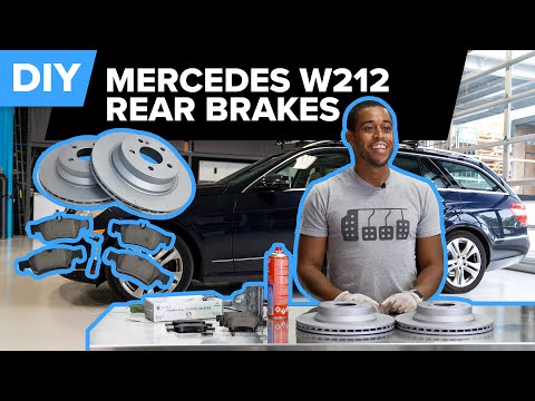 Mercedes E350 Rear Brake Pads & Rotor Replacement DIY (W212 E320, E350, E500, E550, & More)