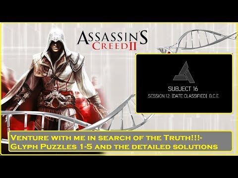 Assassin's Creed 2- Glyph Puzzle Solutions 1-5